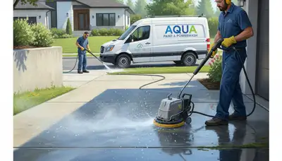 Allen, TX concrete pressure cleaning for driveways and patios by Allen Paint Pros