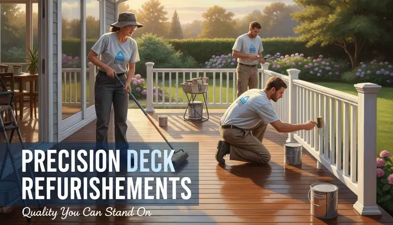 Deck painting service in Allen, TX to protect and refresh outdoor wood decks