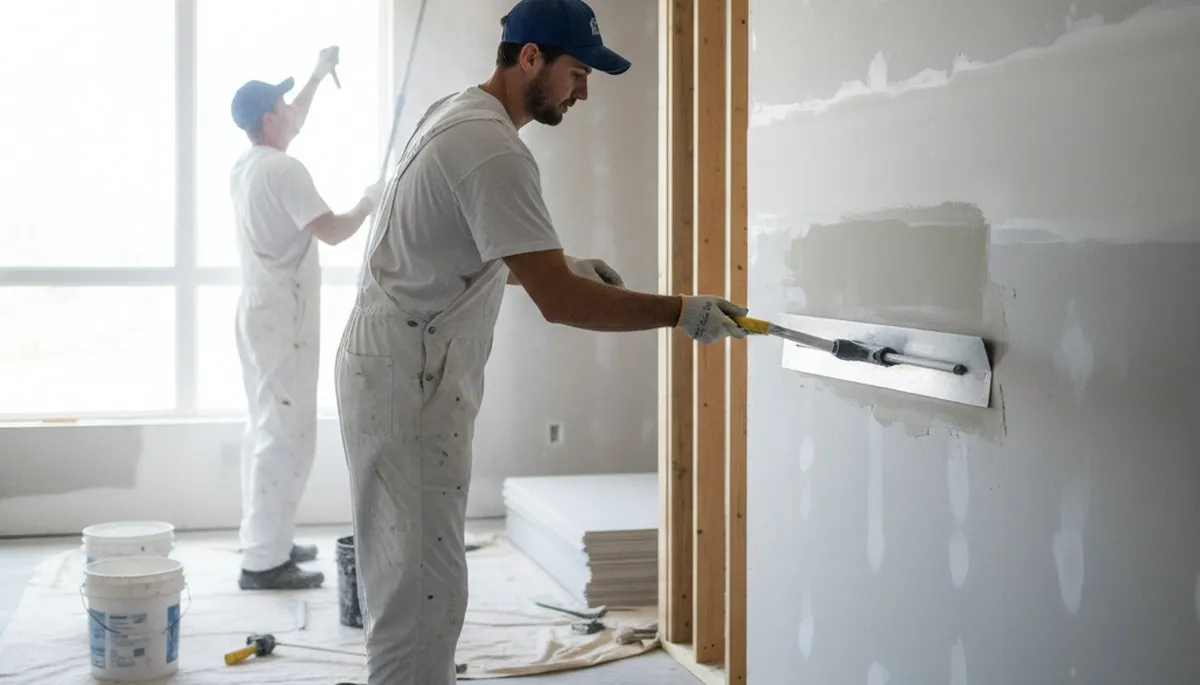 Drywall repair in Allen, TX by Allen Paint Pros for cracks, holes, and water damage repairs