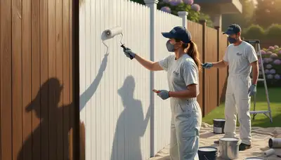 Fence painting service in Allen, TX for durable wood and composite fence protection