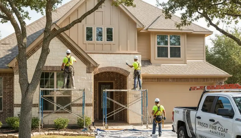 Allen, TX painting service exterior by Allen Painter, professional house painting contractor