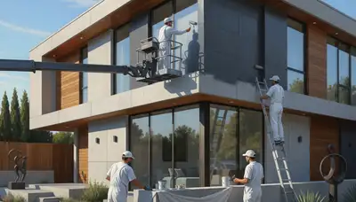 House painting in Allen, TX by Allen Paint Pros with durable exterior coating finish