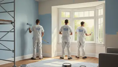 Interior house painting in Allen, TX by Allen Paint Pros for a clean, durable finish