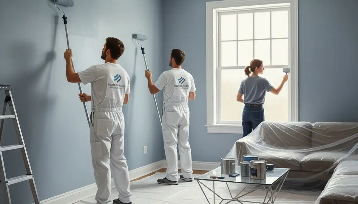 Allen, TX interior house painting by Allen Paint Pros with clean, professional wall finishes