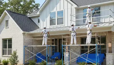 Allen, TX painting contractor on-site for residential and commercial interior and exterior painting services