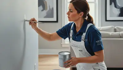 Paint touch-up service in Allen, TX for scuffs, chips, and faded walls with precise color matching