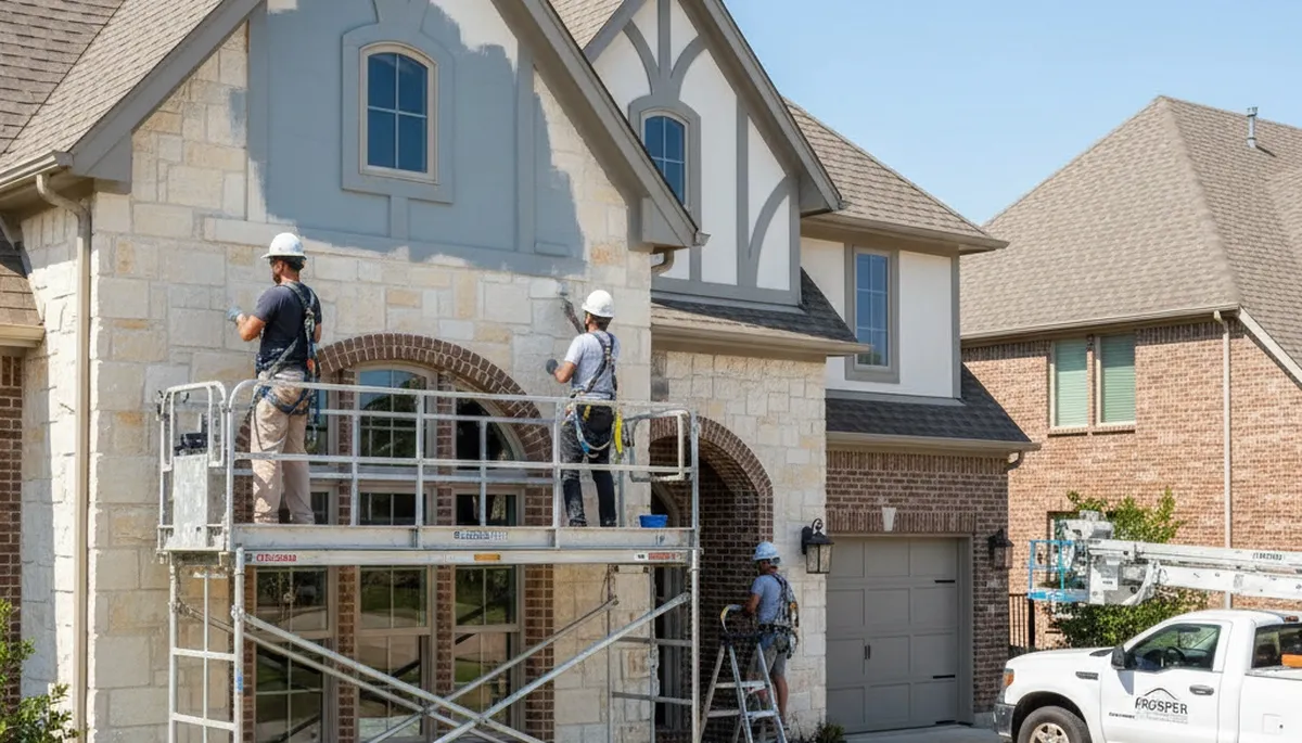Painting crew serving Allen, TX with professional interior and exterior home painting services
