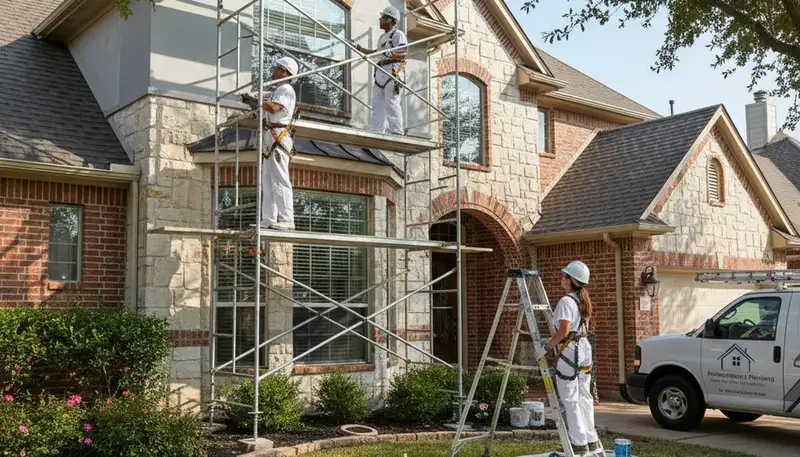 Allen, TX painting contractor providing professional interior and exterior painting services
