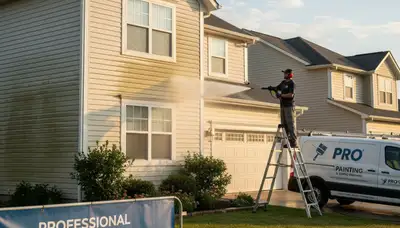 Vinyl siding pressure cleaning in Allen, TX for mold, mildew, and grime removal