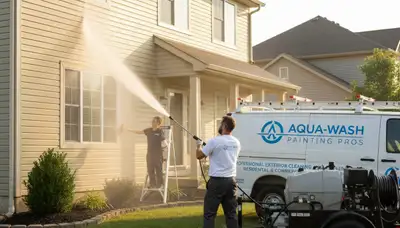 Vinyl siding pressure cleaning service in Allen, TX removing mold and grime