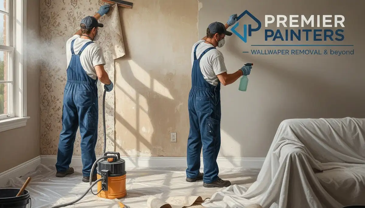 Wallpaper removal service in Allen, TX by Allen Paint Pros to protect walls from damage